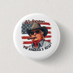 Bóton Redondo 2.54cm Liberdade para o Golfo Americano de Trump