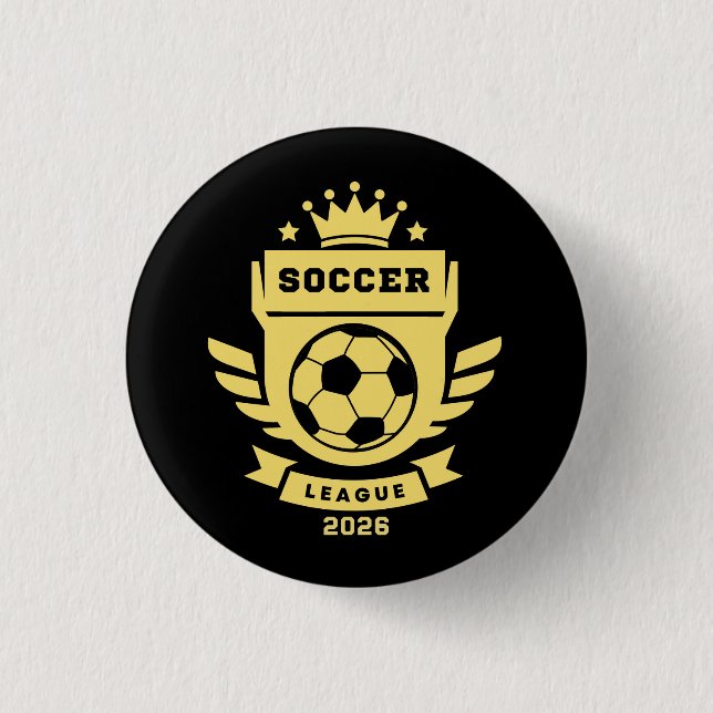 Bóton Redondo 2.54cm Liga de Futebol 2026 (Frente)