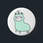 Bóton Redondo 2.54cm Llama Button<br><div class="desc">Botão lama do estilo Tumblr fascinável. Bonito e diferente.</div>
