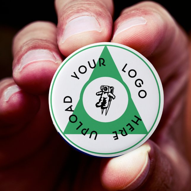 Bóton Redondo 2.54cm Logotipo comercial personalizado (Logo Button)