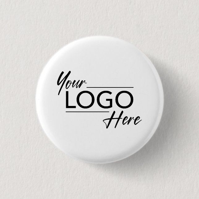 Bóton Redondo 2.54cm Logotipo de empresa moderno (Frente)