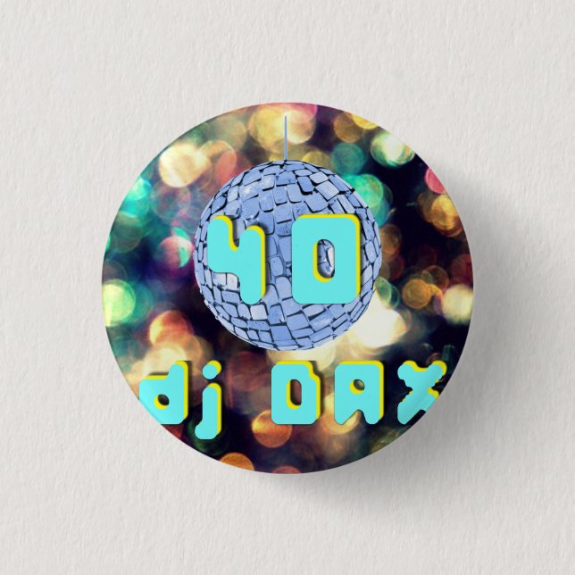 Bóton Redondo 2.54cm logotipo Dj DAX40 (Frente)