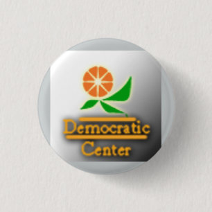 Bóton Redondo 2.54cm Logotipo do Partido do Centro Democrático