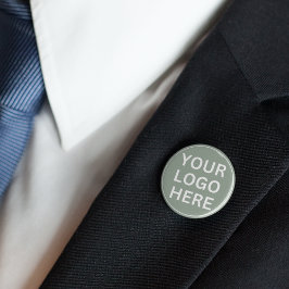 Bóton Redondo 2.54cm Logotipo verde de faixa l Promocional Marca Empres