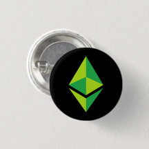 Logotipo Verde Ethereum ETH | Botão