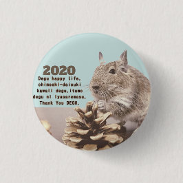 BÓTON REDONDO 2.54CM LOVE ♡ DEGU 2020