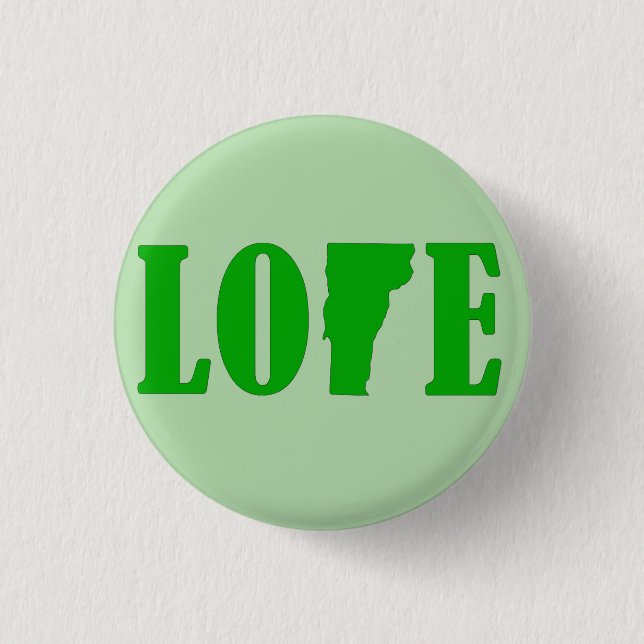 Bóton Redondo 2.54cm Love Vermont Button (Frente)