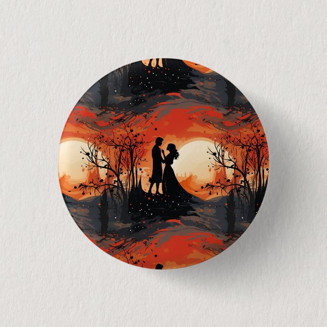 Bóton Redondo 2.54cm Loving Couple  (Frente)