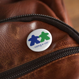 Bóton Redondo 2.54cm Maçãs no Amor, Botão Azul e Verde