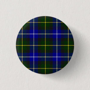 Bóton Redondo 2.54cm Macneil da xadrez azul de Barra tartan