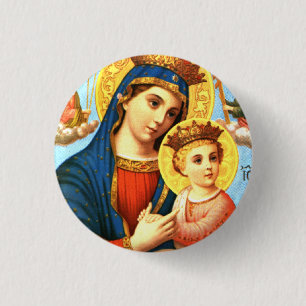 Bóton Redondo 2.54cm Madonna Button