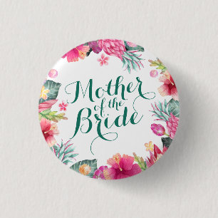 Bóton Redondo 2.54cm Mãe da noiva que Wedding o botão do Pin