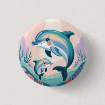 Mãe e Bebê Golfinho
