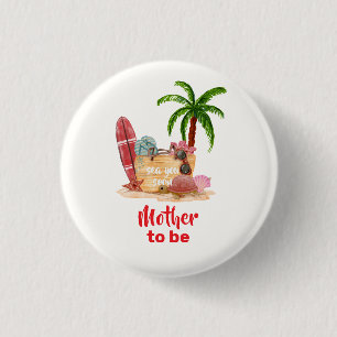 Bóton Redondo 2.54cm Mãe Para Ser Bolsa de Praia de Surf de Bebê
