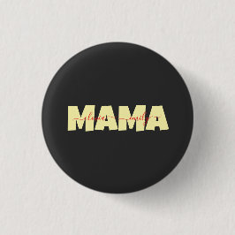 Bóton Redondo 2.54cm Mama nome das crianças personalizado