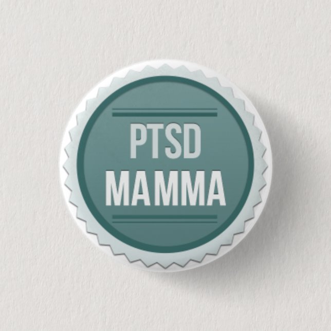 Bóton Redondo 2.54cm Mamães de PTSD (Frente)