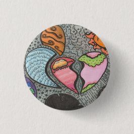 Bóton Redondo 2.54cm Maneiras do Coração