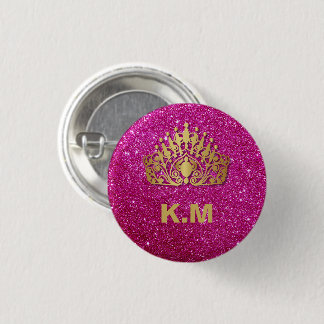 Bóton Redondo 2.54cm Manicure de unha personalizada Princesa Rosa