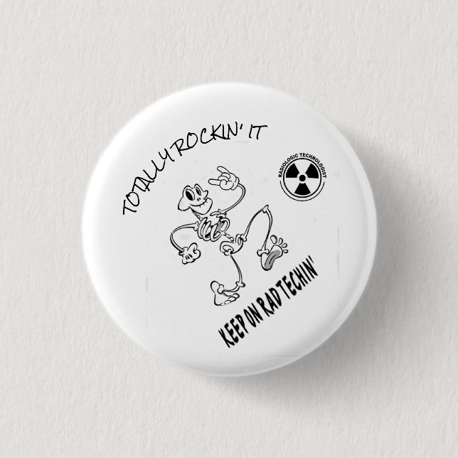 Bóton Redondo 2.54cm Mantenha em Rad Techin (Frente)