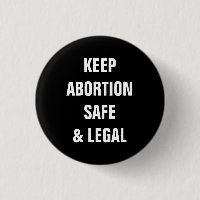 Mantenha o aborto seguro e o negro minimalista leg