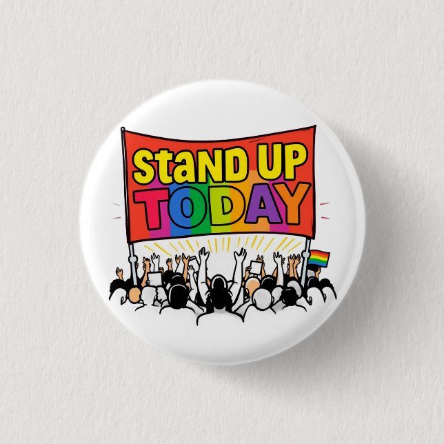 BÓTON REDONDO 2.54CM MANTENHA-SE ACEITE HOJE (Frente)