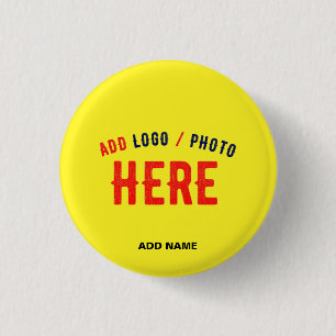 BÓTON REDONDO 2.54CM MARCA VERIFICADA MODERNA AMARELO DE BRILHO PERSONA