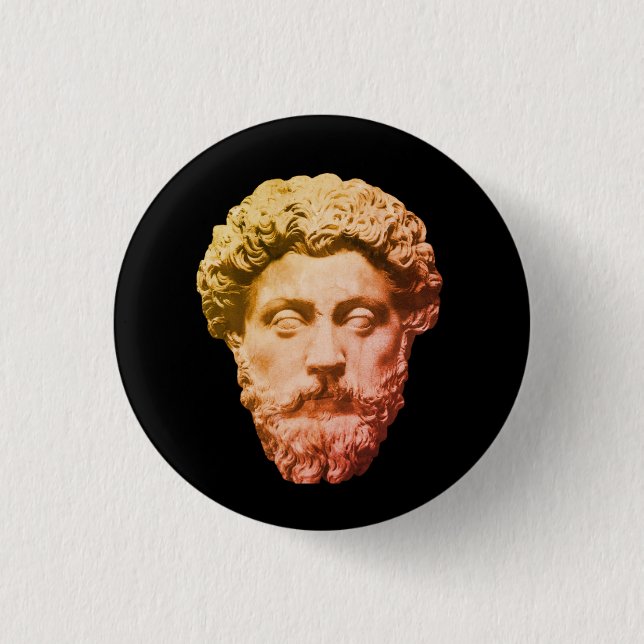 Bóton Redondo 2.54cm Marcus Aurelius (Frente)