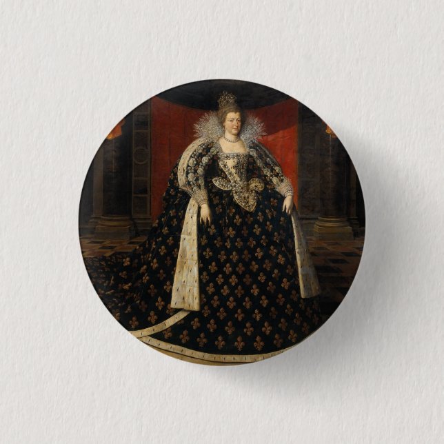 Bóton Redondo 2.54cm Maria de' Medici (Frente)