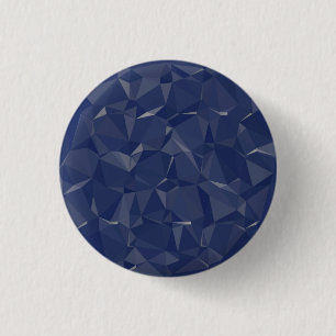 Bóton Redondo 2.54cm Marinho Blue Crystal Sapphire Gemstone Birthstone 