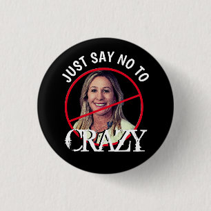 Bóton Redondo 2.54cm Marjorie Greene Apenas Diga Sem Botão