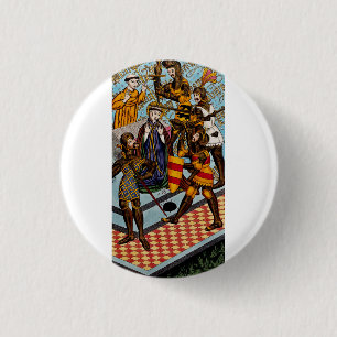 Bóton Redondo 2.54cm Martírio do Santo Thomas de Canterbury