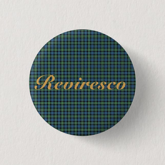 Bóton Redondo 2.54cm McEwen Antigo Tartan (MacEwen) (Frente)