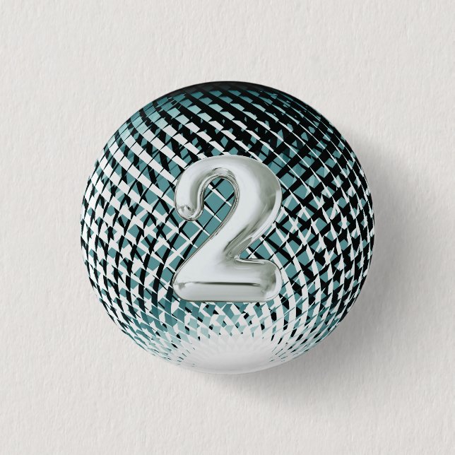 Bóton Redondo 2.54cm Medalha de prata, segundo ganhador (Frente)