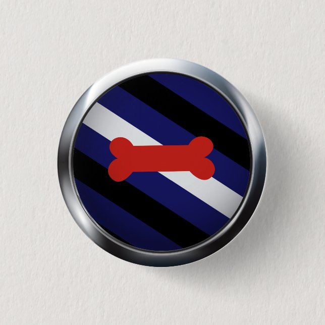 BÓTON REDONDO 2.54CM MEDALHÃO DE ORGULHO DE PUPPY (Frente)