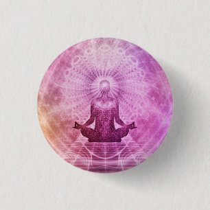Bóton Redondo 2.54cm Meditação espiritual de Yoga Zen Colorida