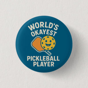 Bóton Redondo 2.54cm Melhor Jogador de Pickleball do Mundo