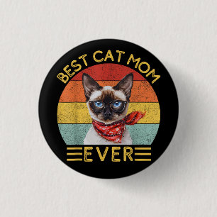 Bóton Redondo 2.54cm Melhor Mãe De Gato