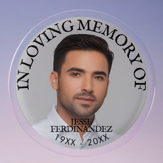 Bóton Redondo 2.54cm Memorial de Fotografias Personalizado