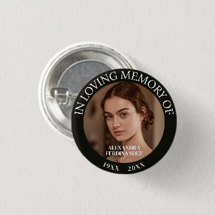Bóton Redondo 2.54cm Memorial de Fotografias Personalizado
