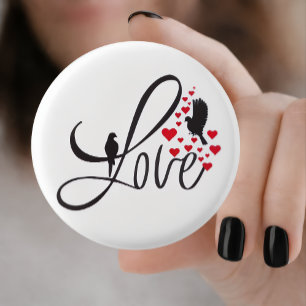 Bóton Redondo 2.54cm Mercadorias de Amor 2026 Adesivos — Presente do Di