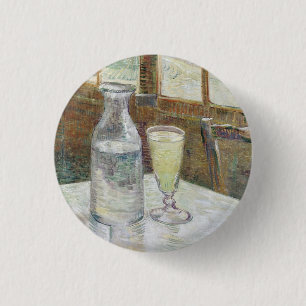Bóton Redondo 2.54cm Mesa de Café de Vincent Van Gogh com Absinto