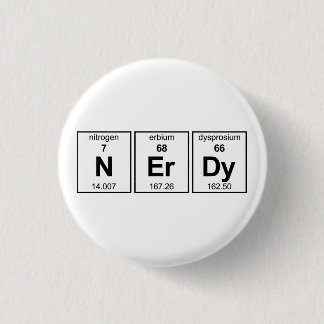 Bóton Redondo 2.54cm Mesa periódica NErDy