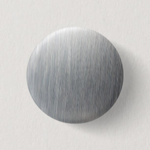 Bóton Redondo 2.54cm Metal de alumínio escovado