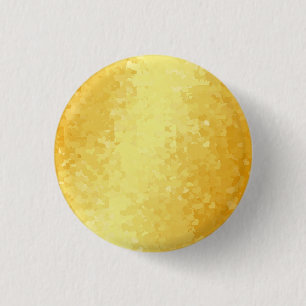 Bóton Redondo 2.54cm Metálica Olhar Inverso Corações Dourados Modelo