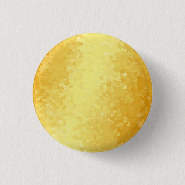 Bóton Redondo 2.54cm Metálica Olhar Inverso Corações Dourados Modelo Gl (Frente)