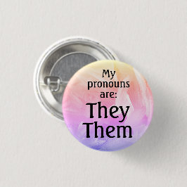 Bóton Redondo 2.54cm Meus pronomes são: Eles