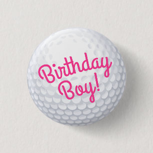 Bóton Redondo 2.54cm Mini Golf Balls Festas de aniversário Crianças Ros