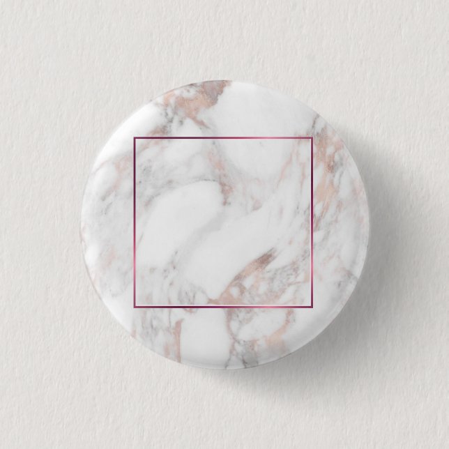 Bóton Redondo 2.54cm Modelo de Vazio Dourado Elegante Elegante (Frente)