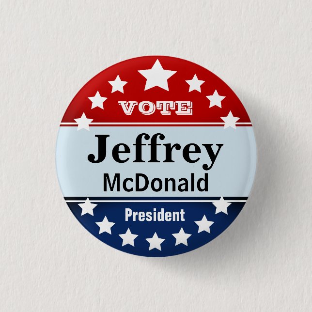 Bóton Redondo 2.54cm Modelo personalizado costume da campanha (Frente)