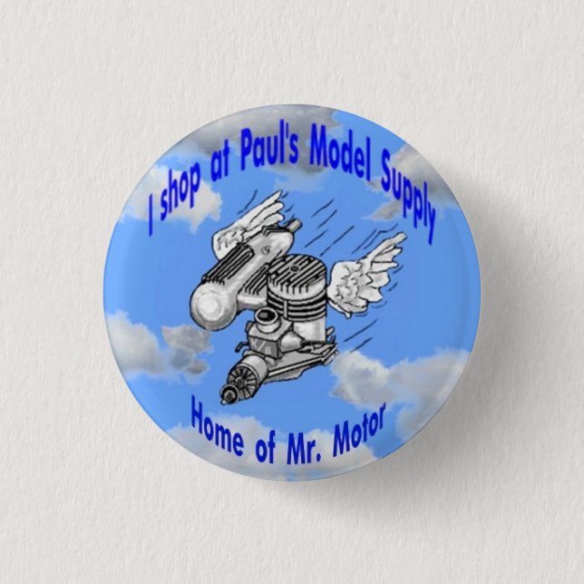 Bóton Redondo 2.54cm Modelo Suppy do botão do Sr. Motor (Frente)